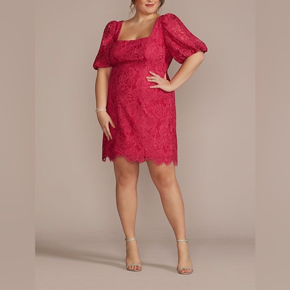 David’s bridal Fuchsia dress